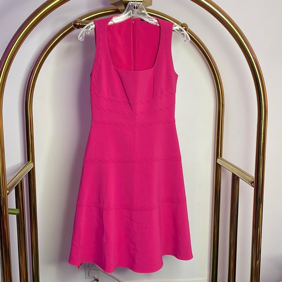 Kobi Halperin | Michaela Scalloped Fit-&-Flare Dress - Picture 8 of 13